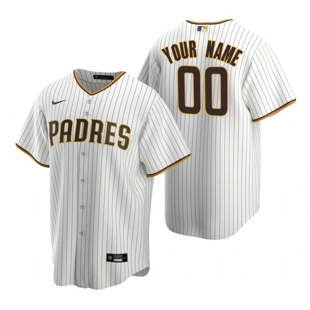 San Diego Padres Customized Nike White Brown Stitched MLB Cool Base Home Jersey,We sell and wholesale San Diego Padres Customized Nike White Brown Stitched MLB Cool Base Home Jersey on line form chian!